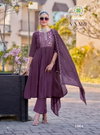 Vaari Vol 1 By Passion Tree Mal Chanderi Bulk Umbrella Cut Kurtis Orders In India